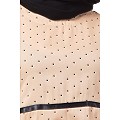 Polka dotted elegant abaya- Beige Polka dotted elegant abaya- Beige